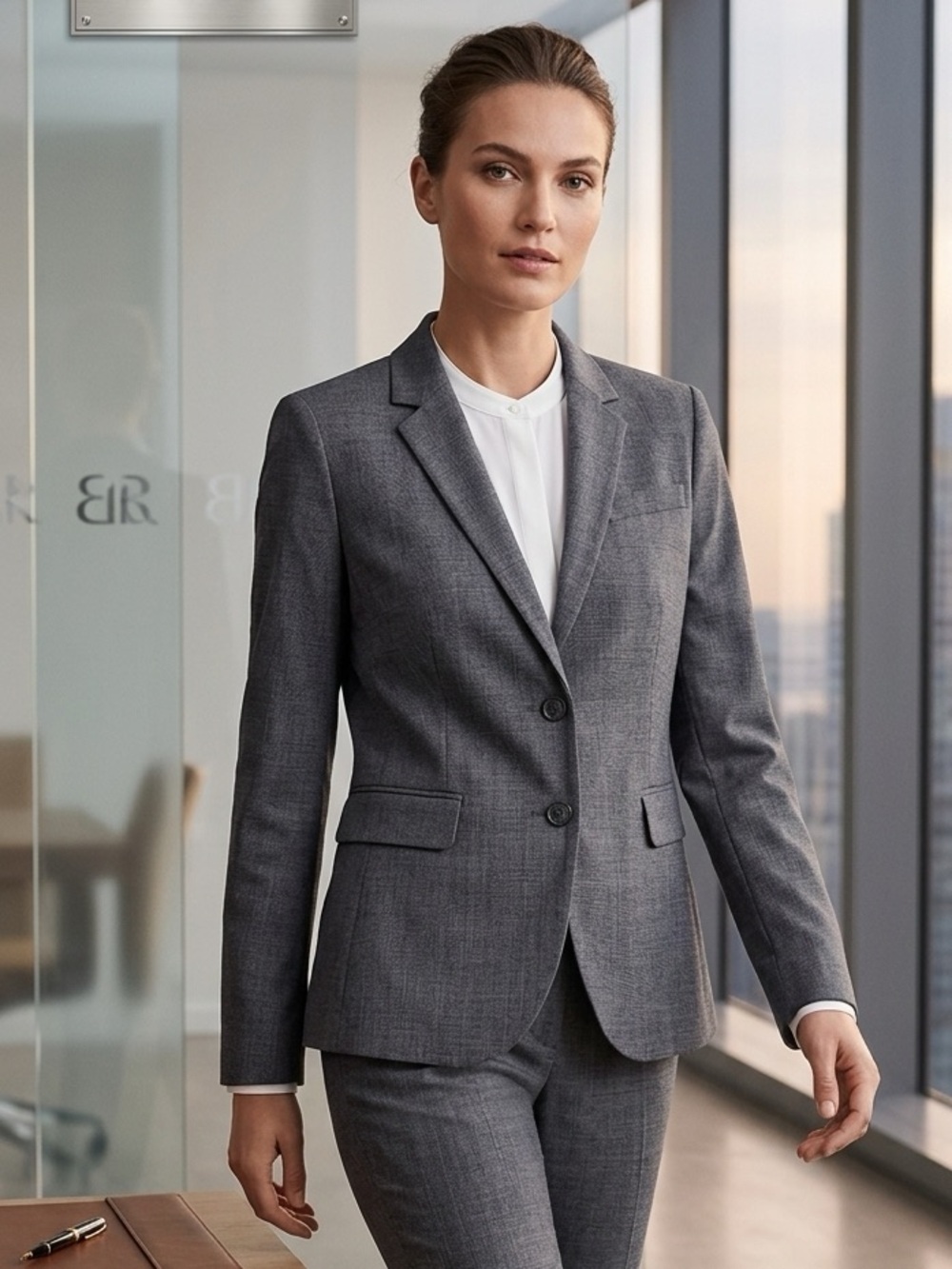 Banana Republic Women's Gray Stretch Wool Size 6P